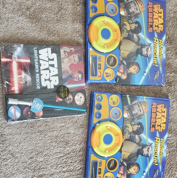 3 star wars books (make noise and/or light up) - Picture 1 of 7